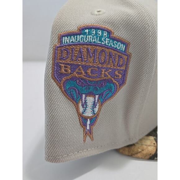 New Era 59FIFTY Arizona Diamondbacks Stone Real Tree Fitted Hat Cap Size 8 - Picture 5 of 11